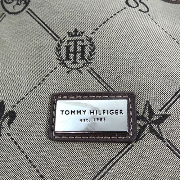 Tommy Hilfiger Brown Laptop Tote Bag Purse - Picture 4 of 8